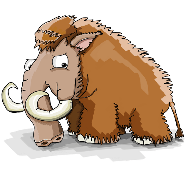Comic Mammut Mastodon